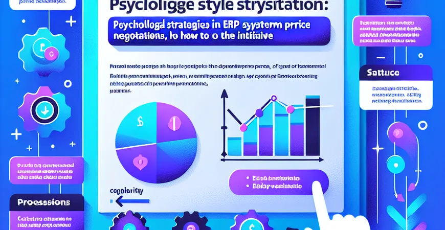  ERP系统价格谈判中的心理战：如何掌握主动权？  